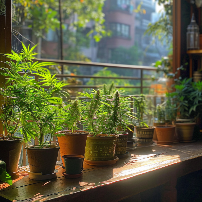 Cannabis-Entlaubung